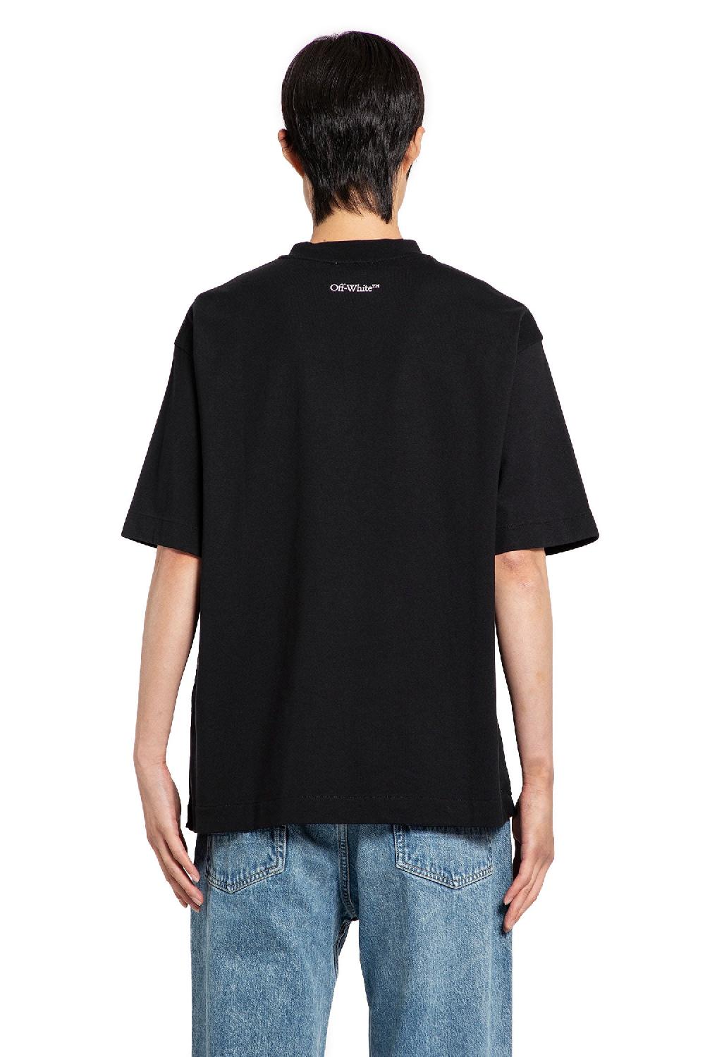 Antonioli OFF-WHITE MAN BLACK T-SHIRTS & TANK TOPS