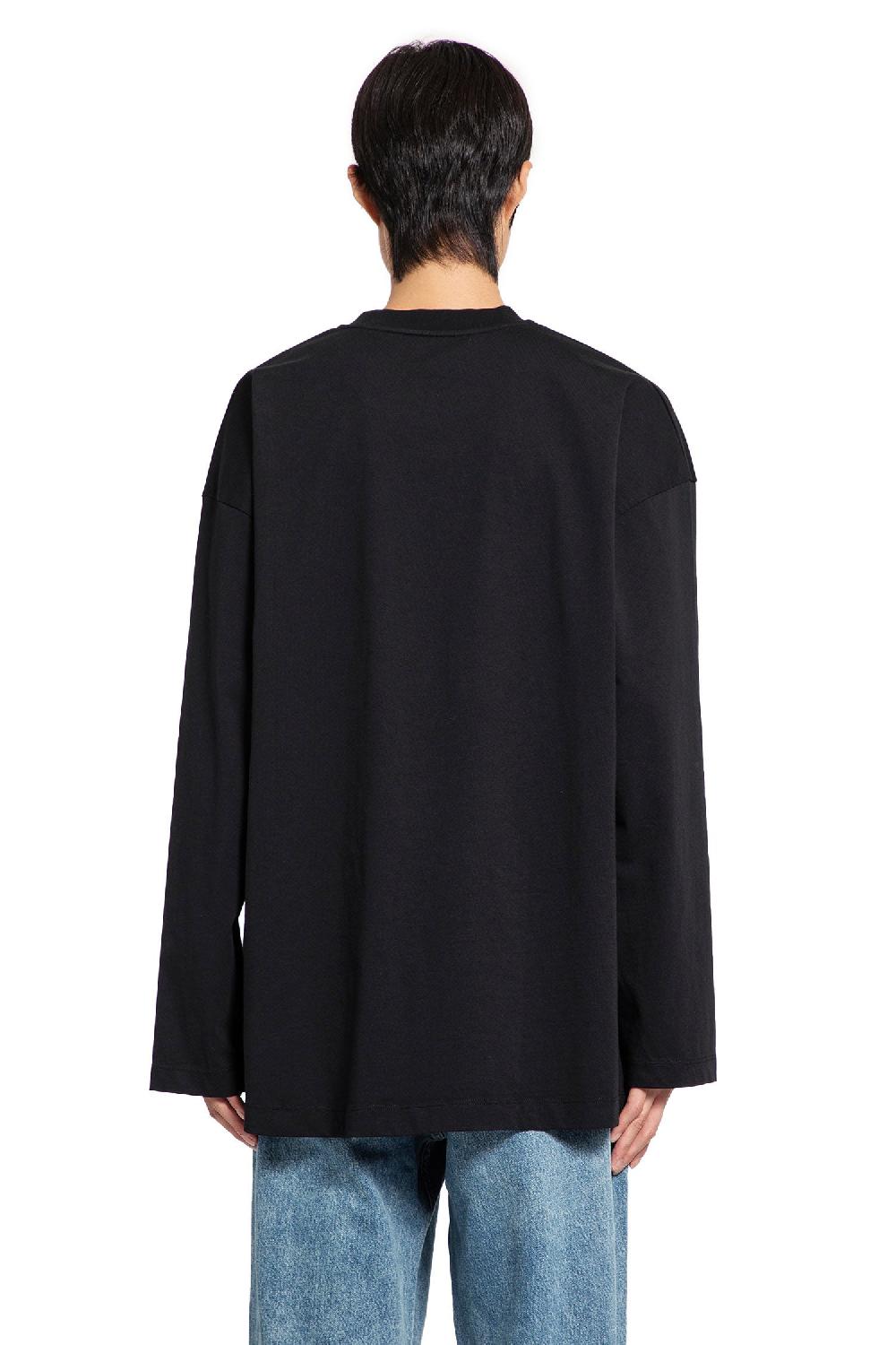 Antonioli OFF-WHITE MAN BLACK T-SHIRTS & TANK TOPS