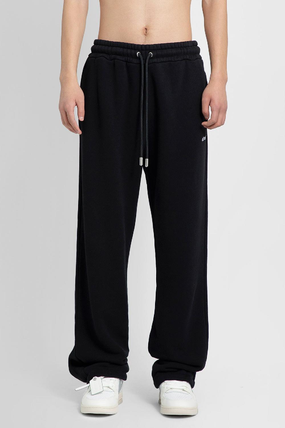 Antonioli OFF-WHITE MAN BLACK TROUSERS