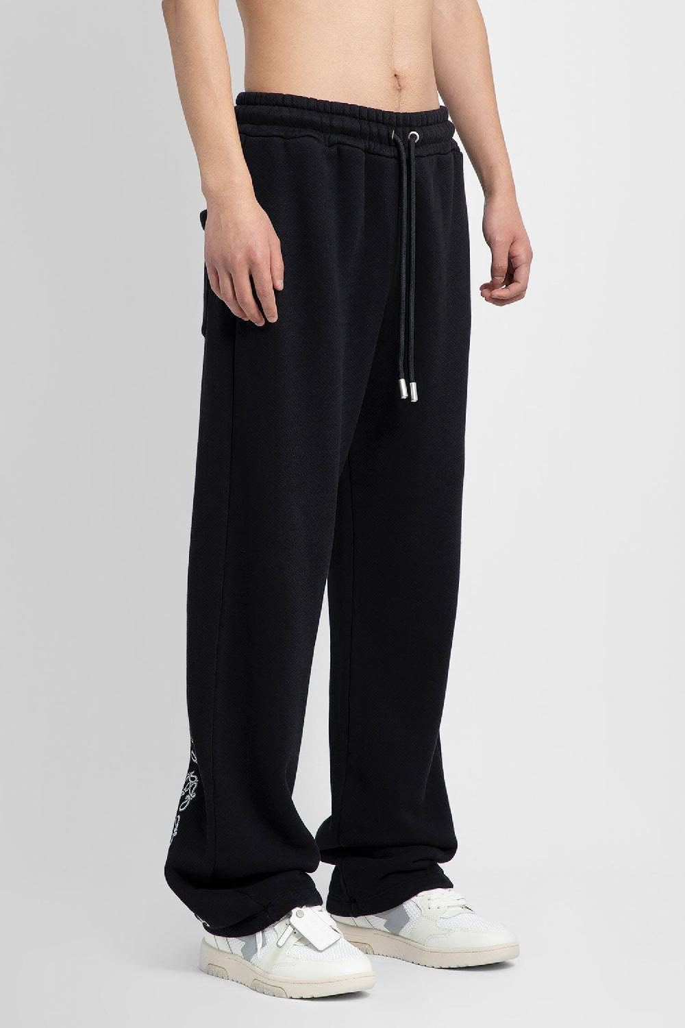 Antonioli OFF-WHITE MAN BLACK TROUSERS