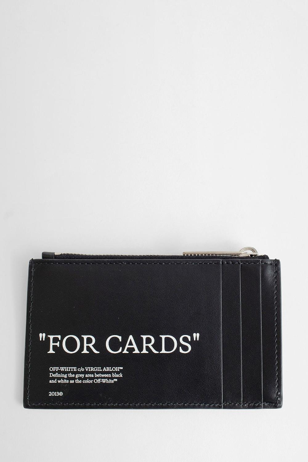 Antonioli OFF-WHITE MAN BLACK WALLETS & CARDHOLDERS