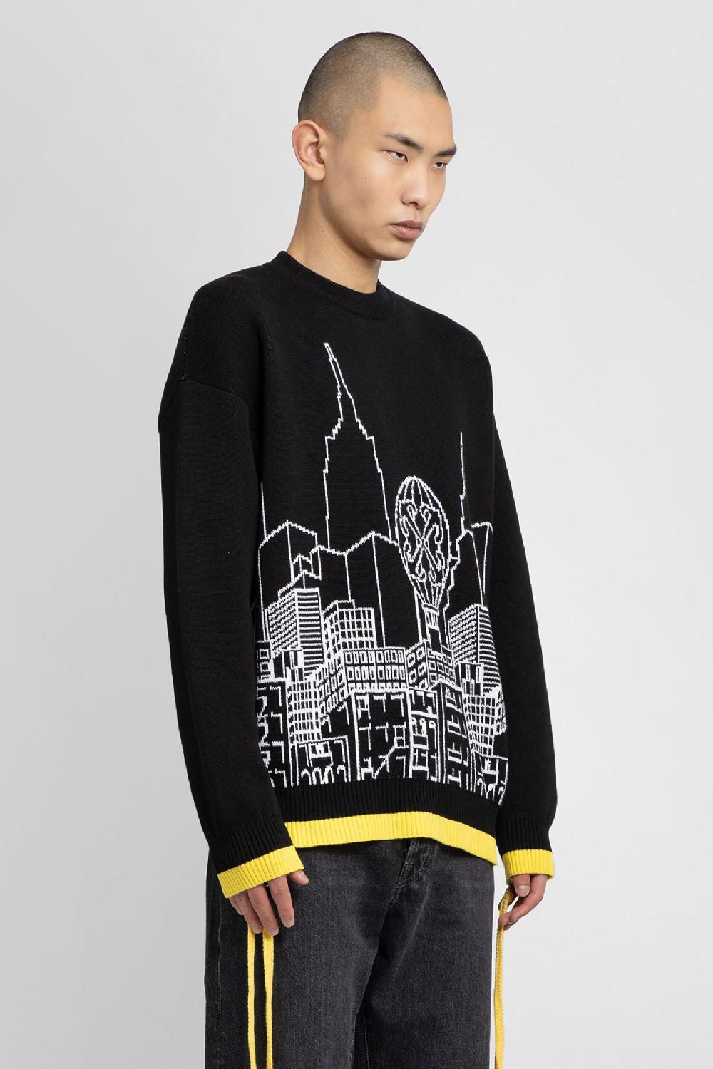 Antonioli OFF-WHITE MAN BLACK&WHITE KNITWEAR