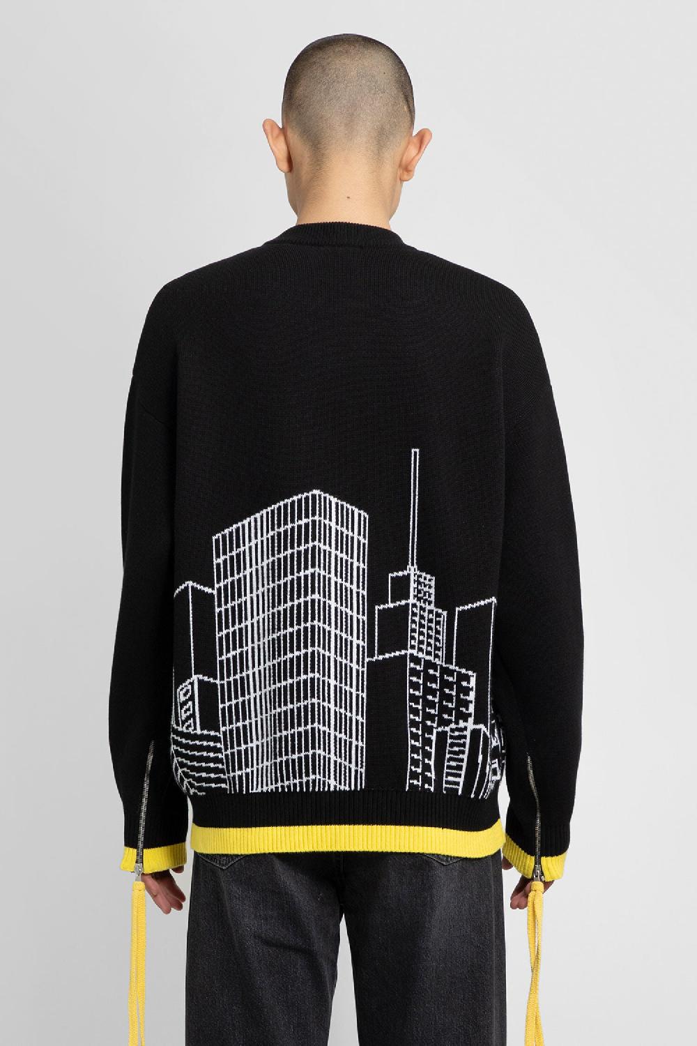 Antonioli OFF-WHITE MAN BLACK&WHITE KNITWEAR