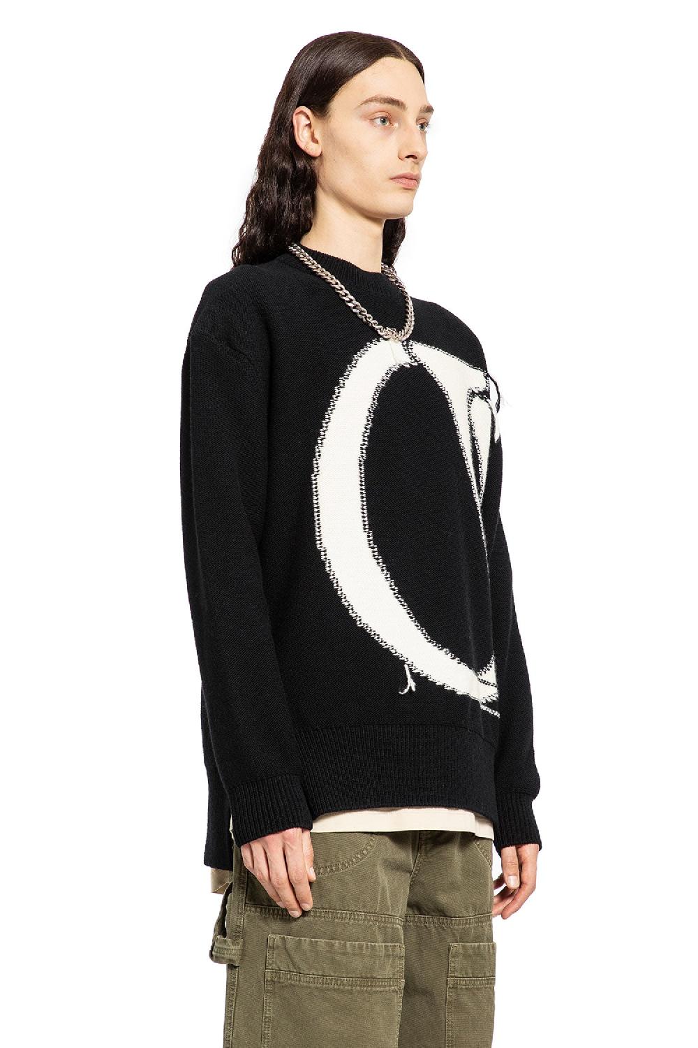 Antonioli OFF-WHITE MAN BLACK&WHITE KNITWEAR