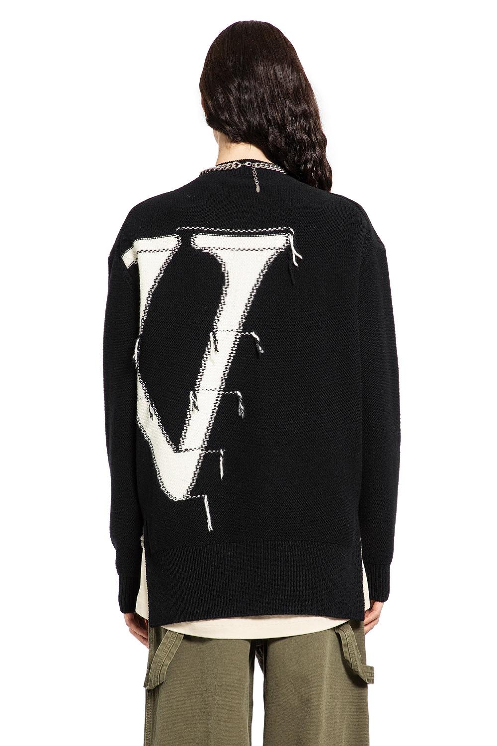 Antonioli OFF-WHITE MAN BLACK&WHITE KNITWEAR