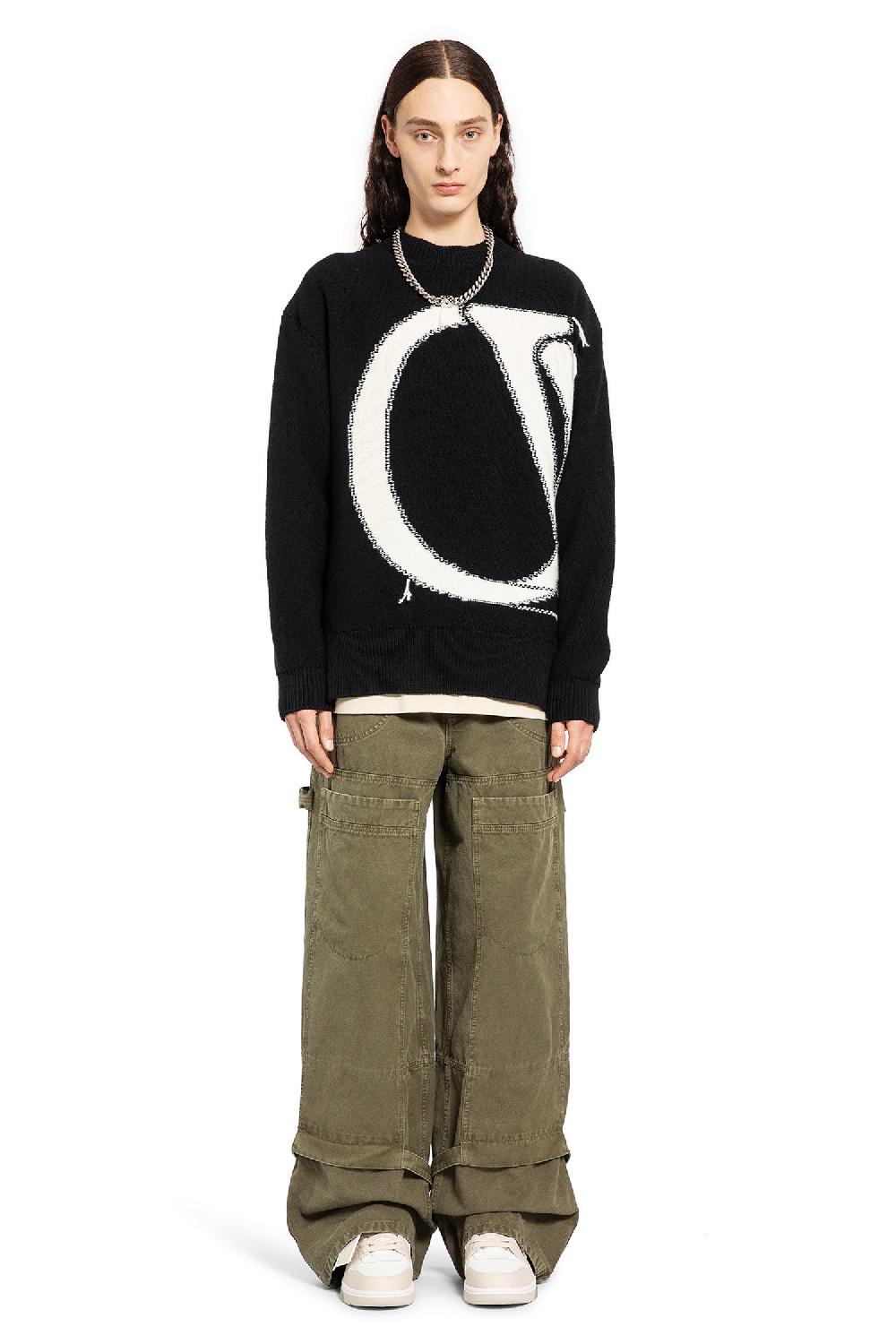 Antonioli OFF-WHITE MAN BLACK&WHITE KNITWEAR