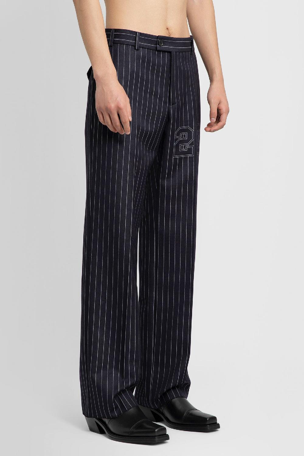 Antonioli OFF-WHITE MAN BLACK&WHITE TROUSERS