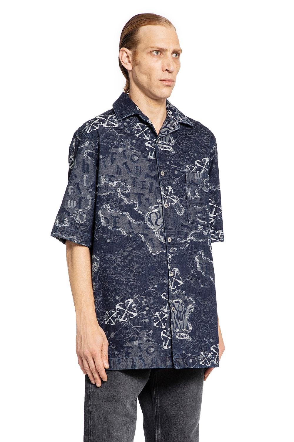 Antonioli OFF-WHITE MAN BLUE SHIRTS