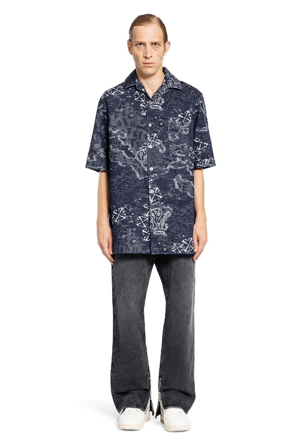 Antonioli OFF-WHITE MAN BLUE SHIRTS