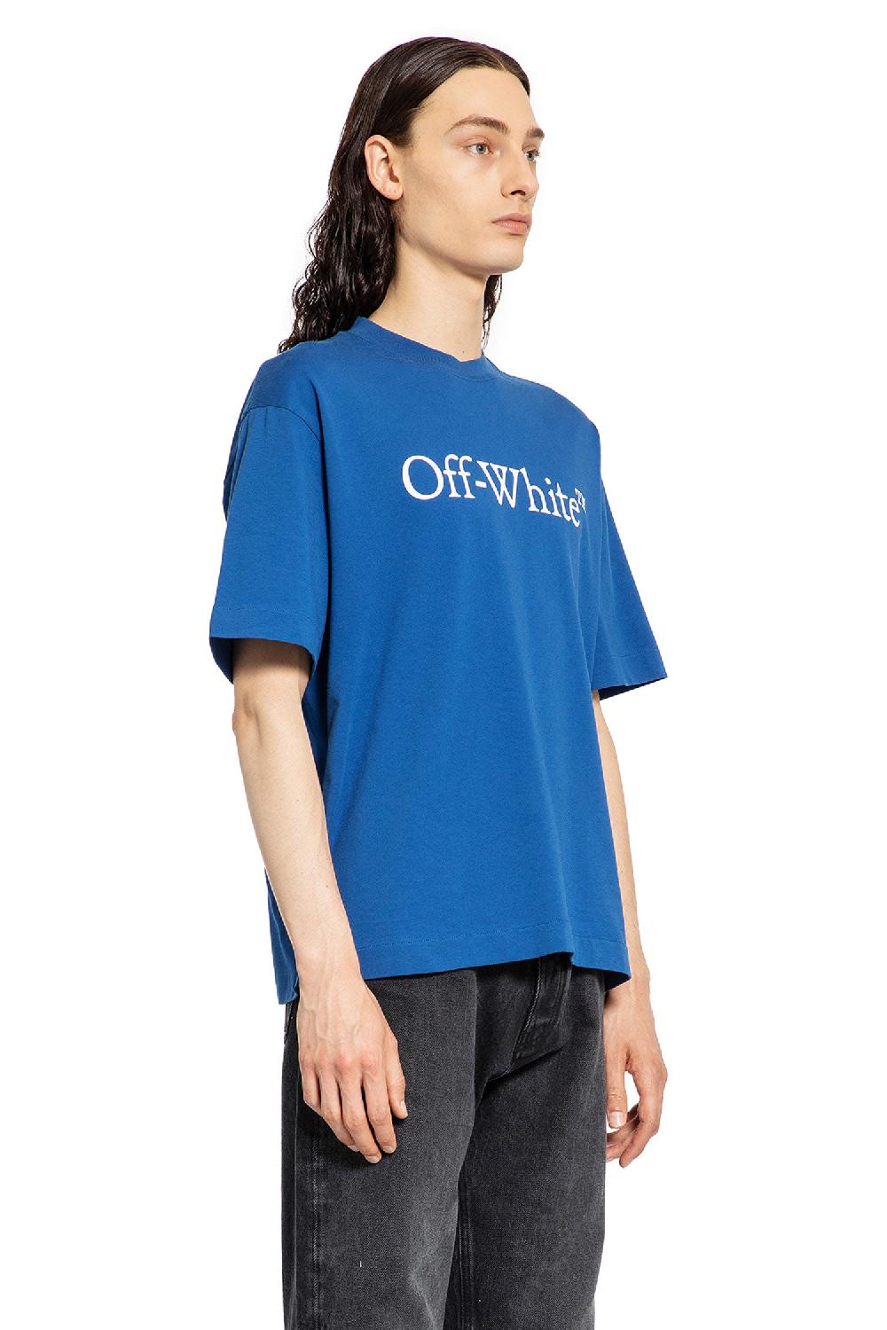 Antonioli OFF-WHITE MAN BLUE T-SHIRTS & TANK TOPS