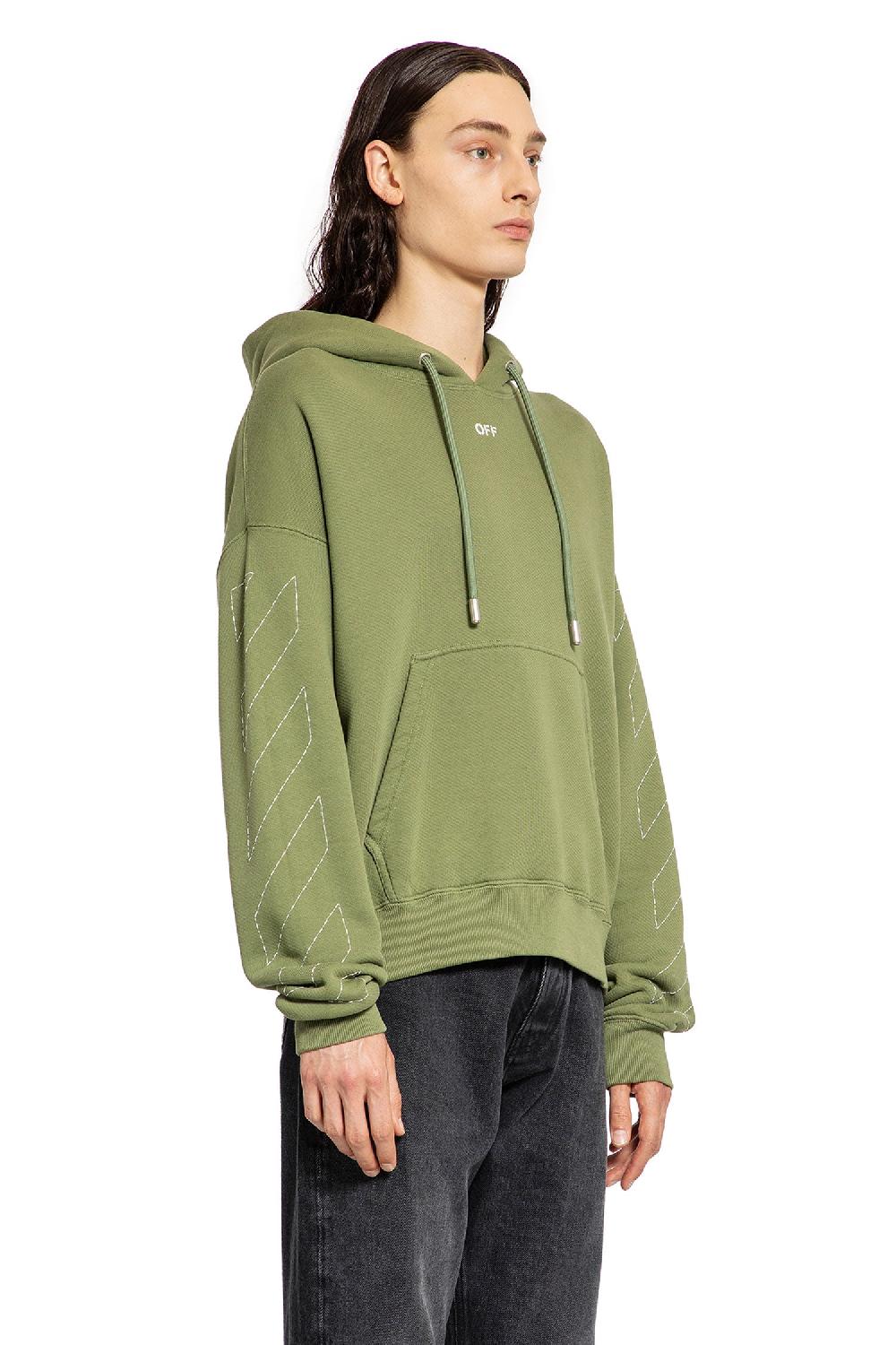 Antonioli OFF-WHITE MAN GREEN SWEATSHIRTS