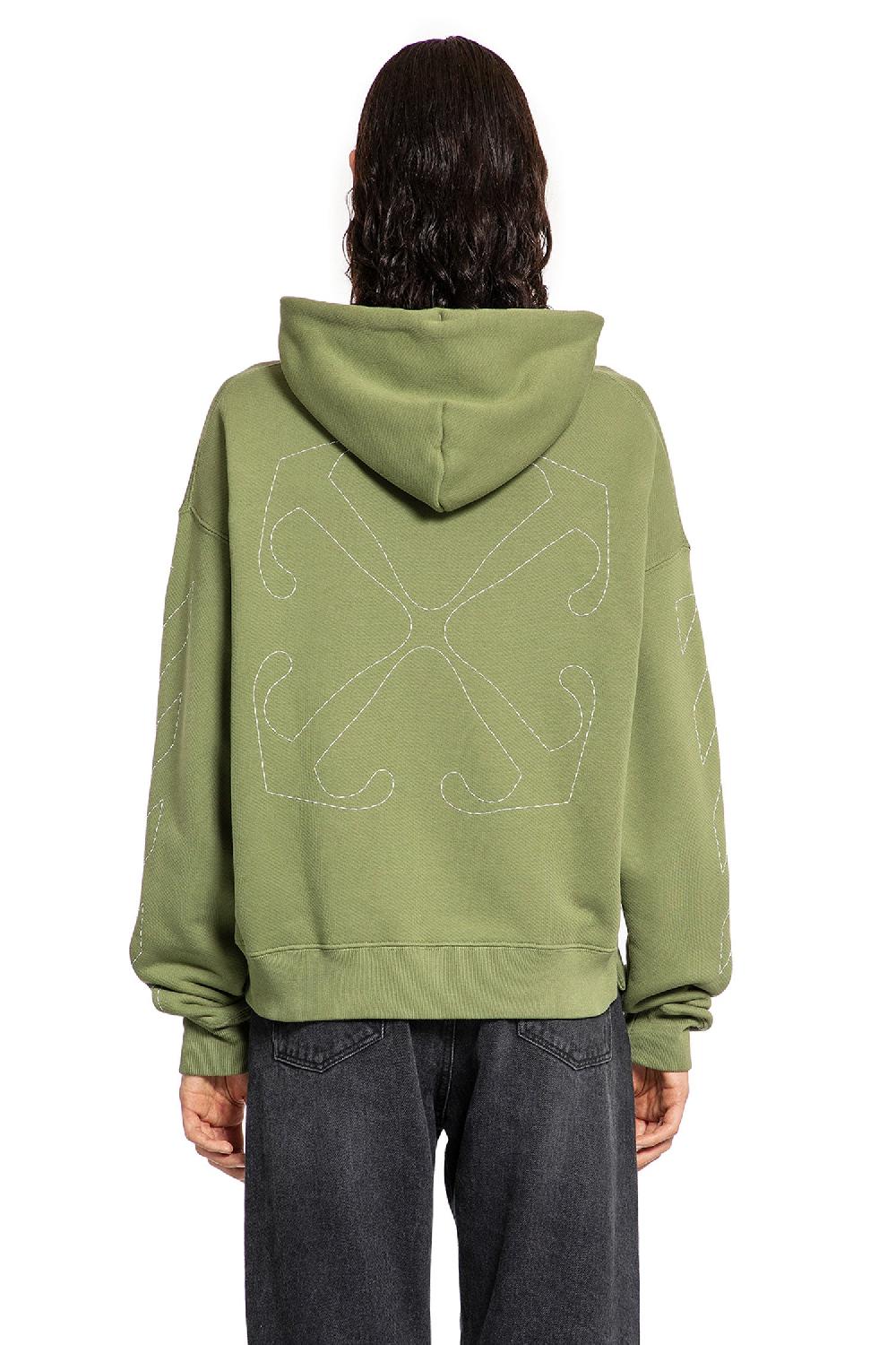 Antonioli OFF-WHITE MAN GREEN SWEATSHIRTS