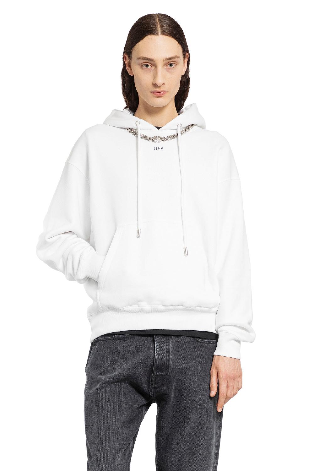 Antonioli OFF-WHITE MAN WHITE SWEATSHIRTS