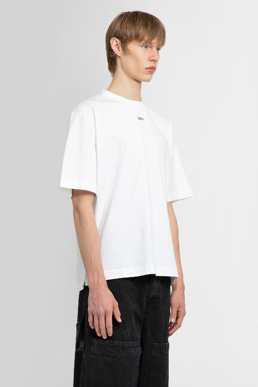 Antonioli OFF-WHITE MAN WHITE T-SHIRTS & TANK TOPS