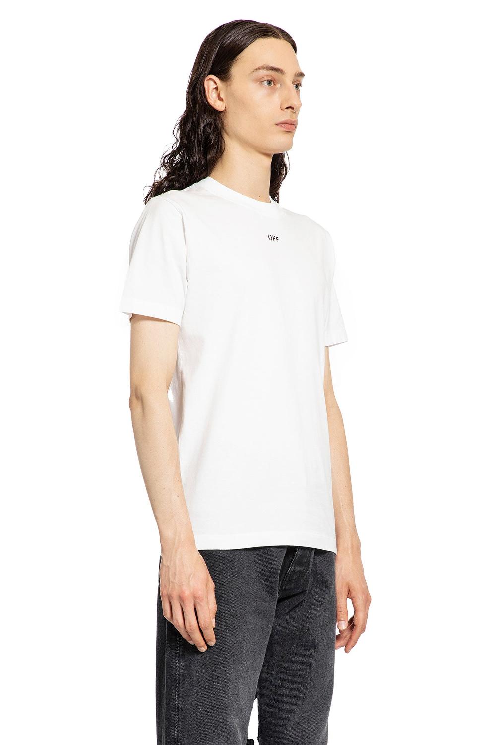 Antonioli OFF-WHITE MAN WHITE T-SHIRTS & TANK TOPS