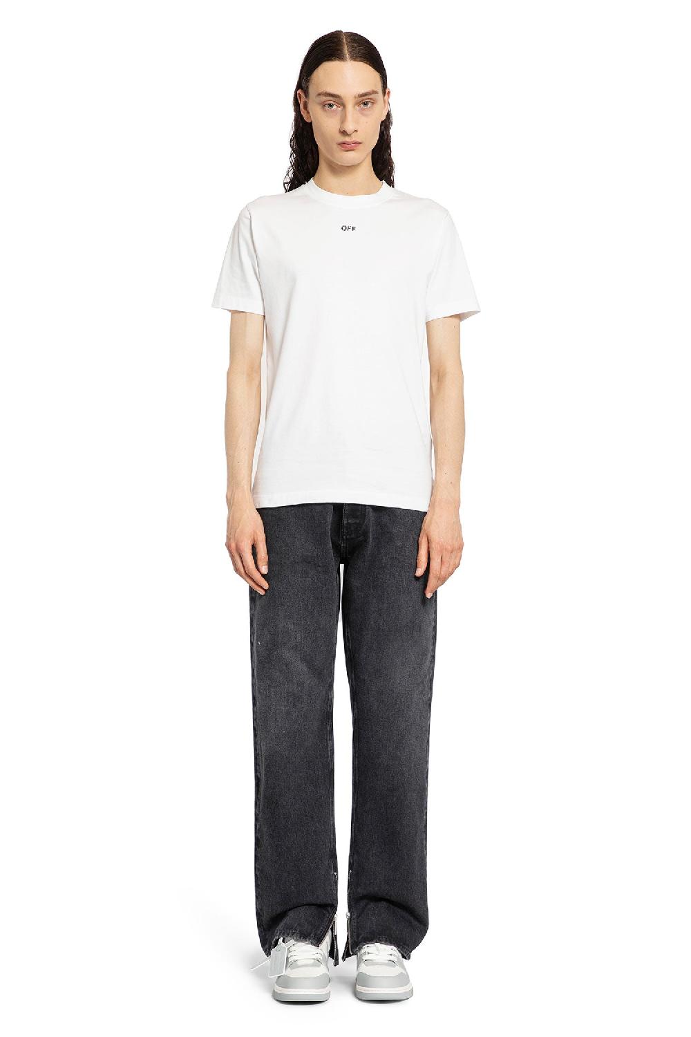 Antonioli OFF-WHITE MAN WHITE T-SHIRTS & TANK TOPS