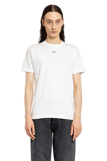 Antonioli OFF-WHITE MAN WHITE T-SHIRTS & TANK TOPS