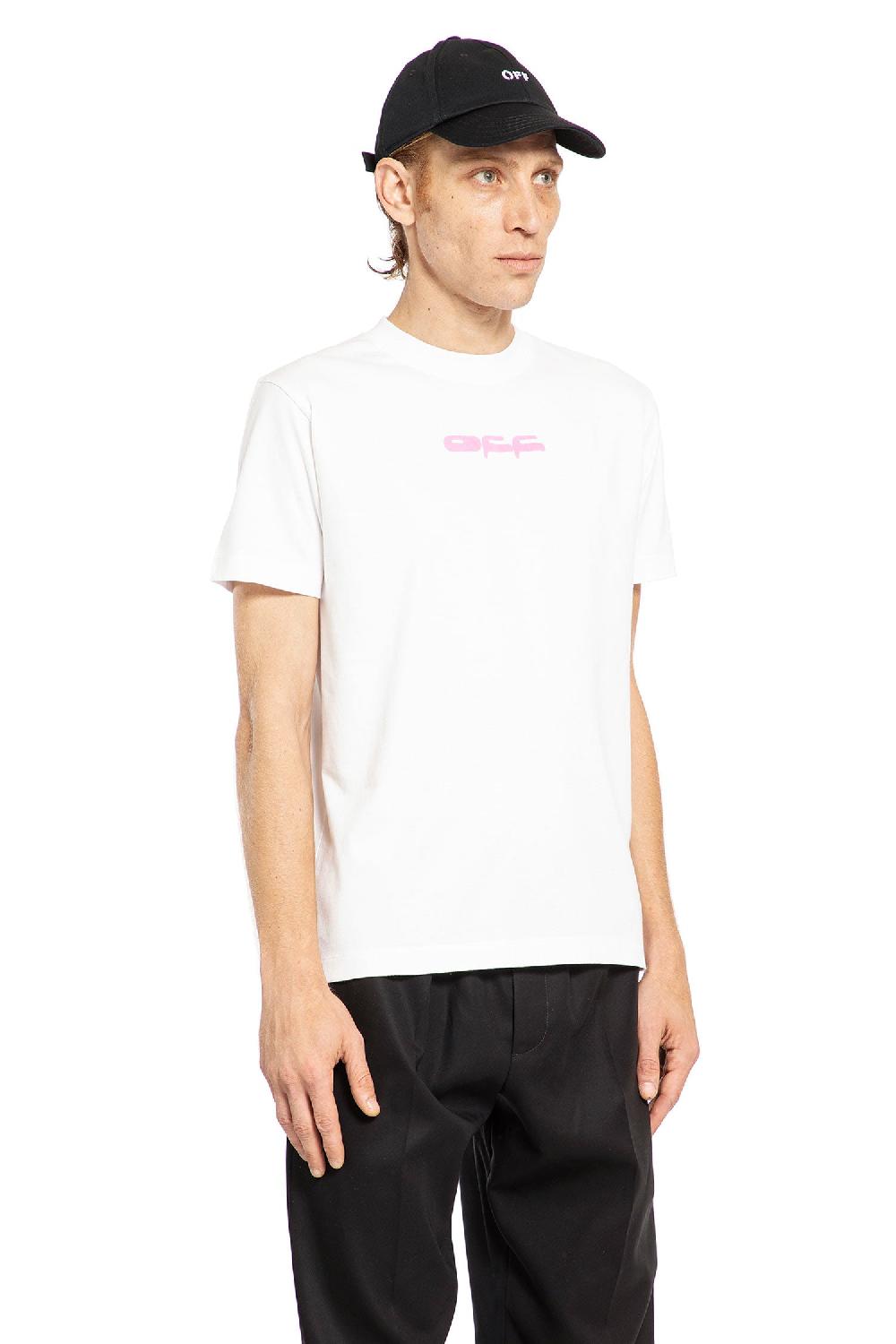 Antonioli OFF-WHITE MAN WHITE T-SHIRTS & TANK TOPS