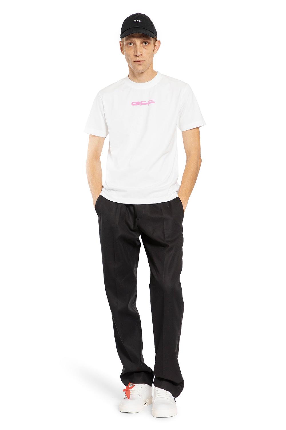 Antonioli OFF-WHITE MAN WHITE T-SHIRTS & TANK TOPS
