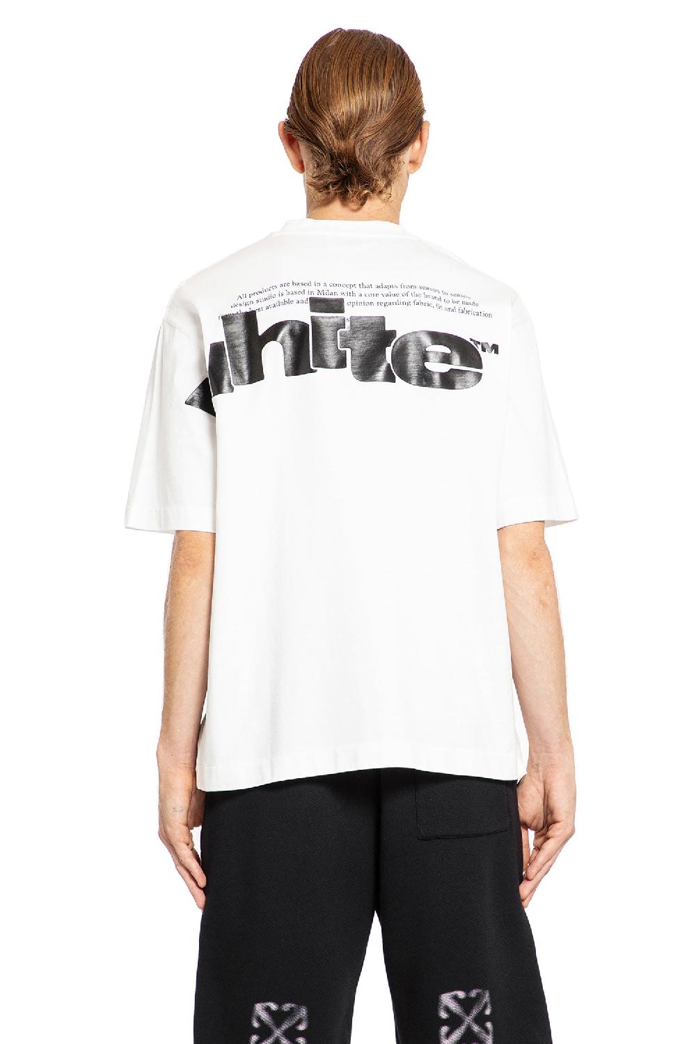 Antonioli OFF-WHITE MAN WHITE T-SHIRTS & TANK TOPS