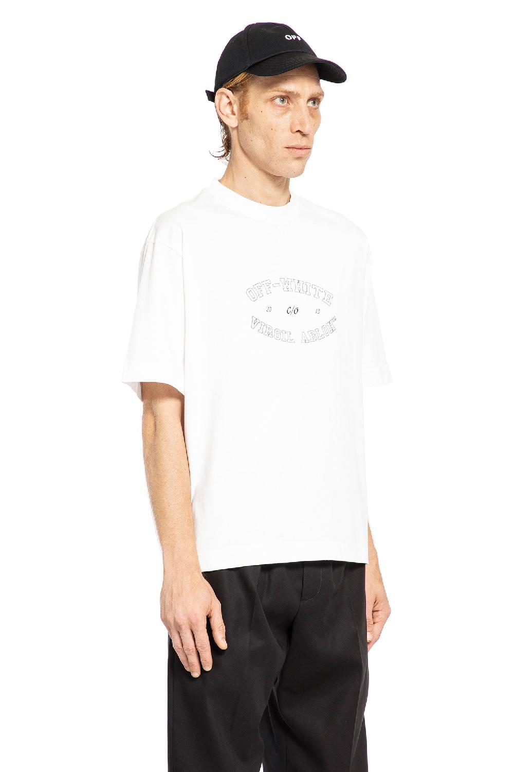 Antonioli OFF-WHITE MAN WHITE T-SHIRTS & TANK TOPS