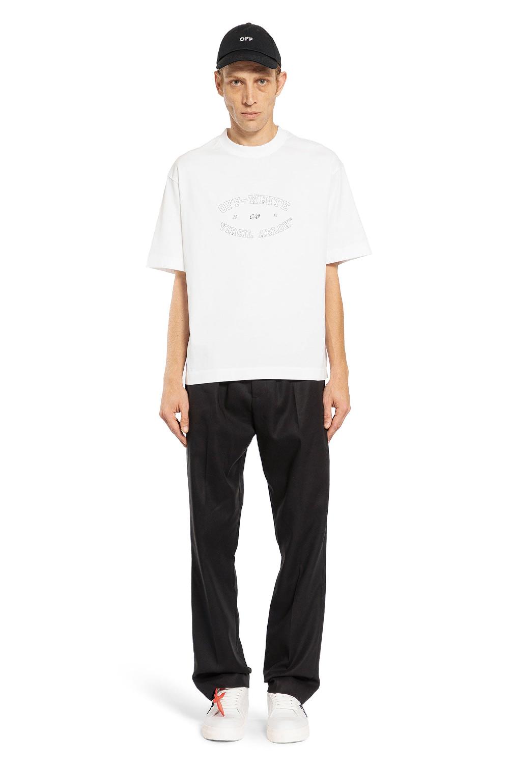 Antonioli OFF-WHITE MAN WHITE T-SHIRTS & TANK TOPS