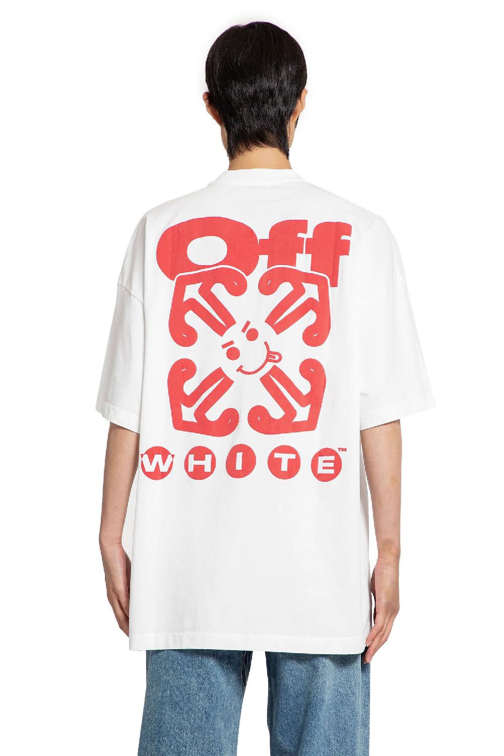 Antonioli OFF-WHITE MAN WHITE T-SHIRTS & TANK TOPS