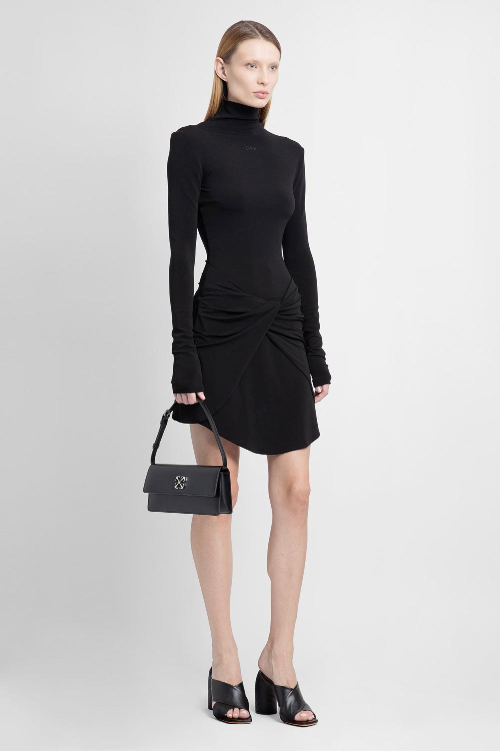 Antonioli OFF-WHITE WOMAN BLACK DRESSES