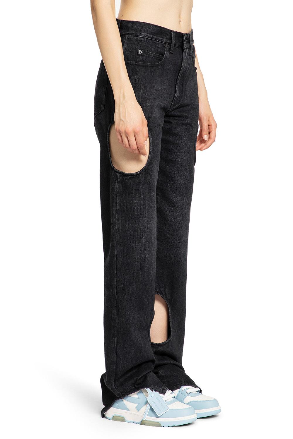Antonioli OFF-WHITE WOMAN BLACK JEANS