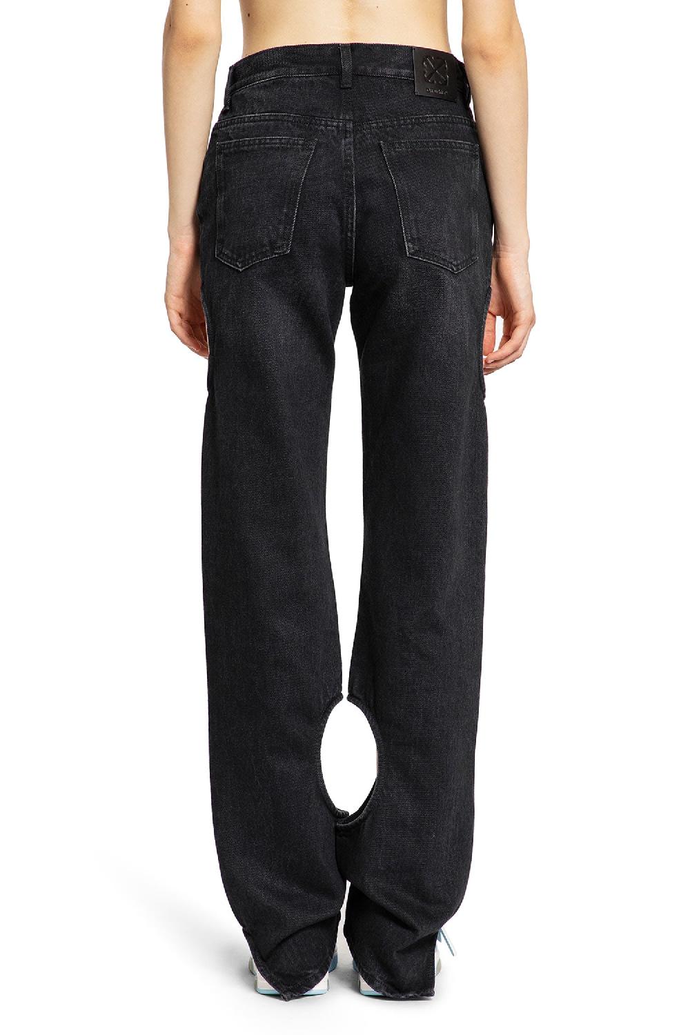 Antonioli OFF-WHITE WOMAN BLACK JEANS