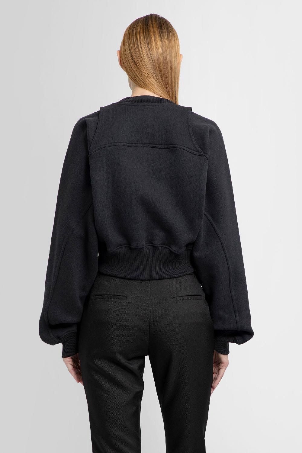 Antonioli OFF-WHITE WOMAN BLACK SWEATSHIRTS