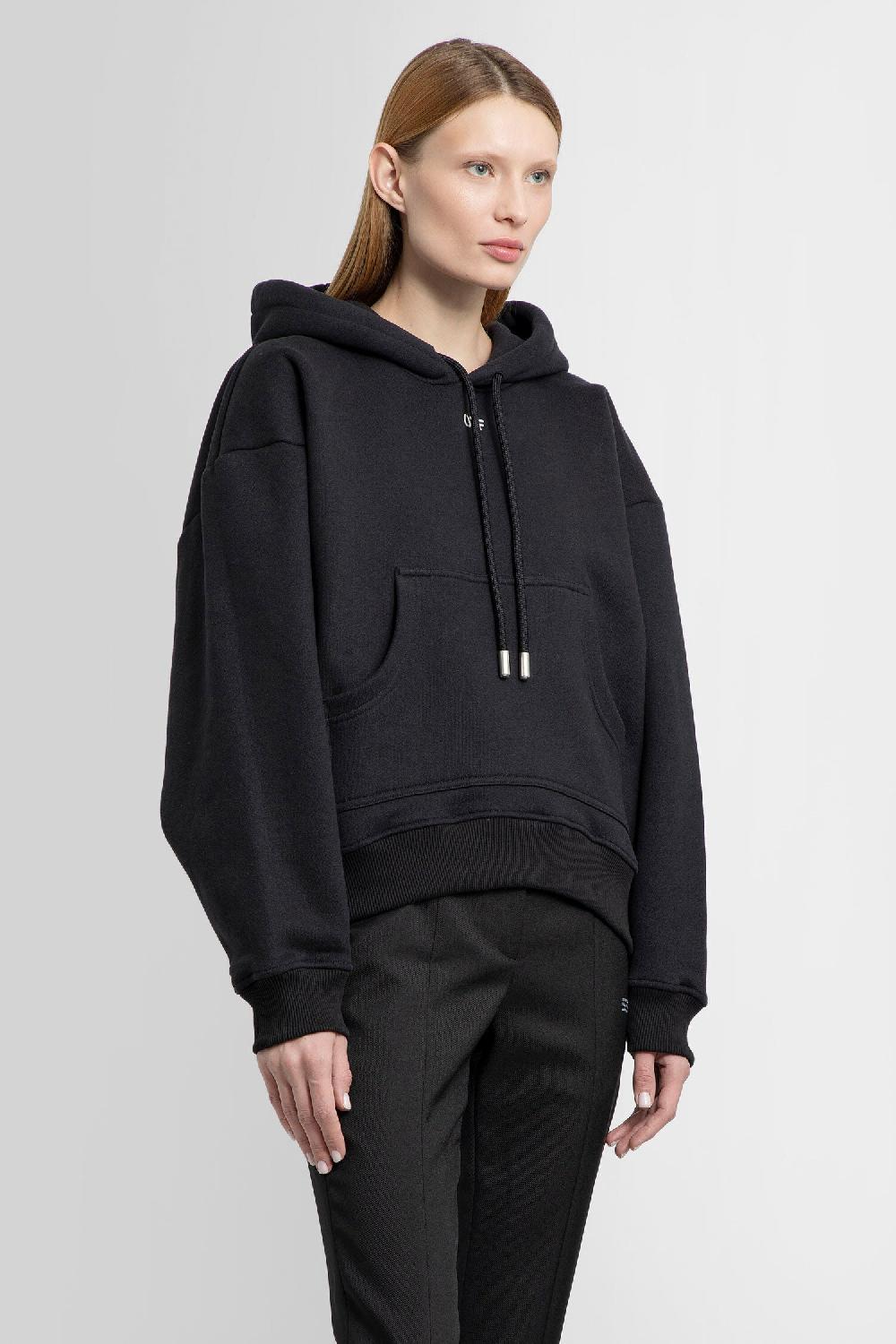 Antonioli OFF-WHITE WOMAN BLACK SWEATSHIRTS