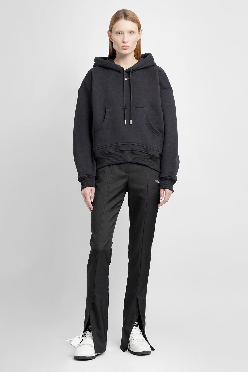 Antonioli OFF-WHITE WOMAN BLACK SWEATSHIRTS