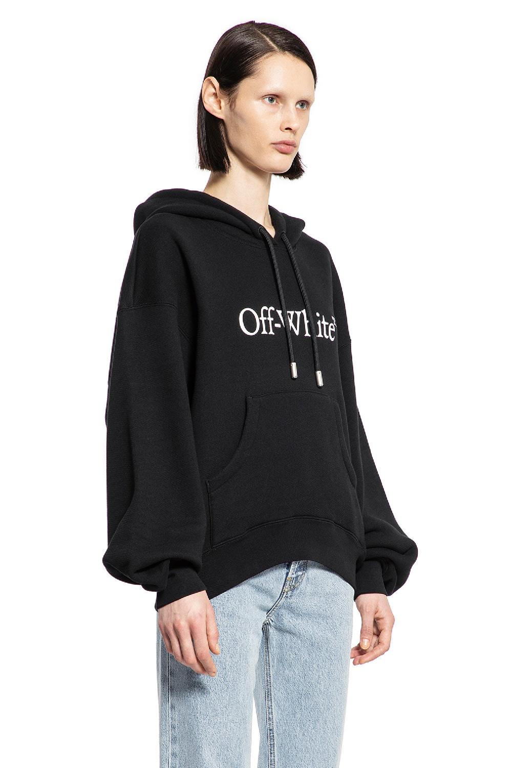 Antonioli OFF-WHITE WOMAN BLACK SWEATSHIRTS
