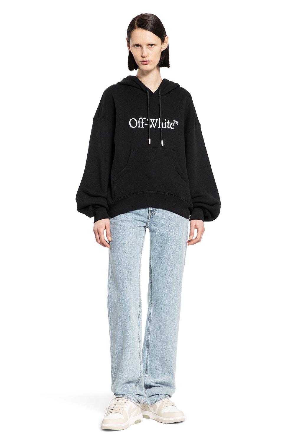 Antonioli OFF-WHITE WOMAN BLACK SWEATSHIRTS