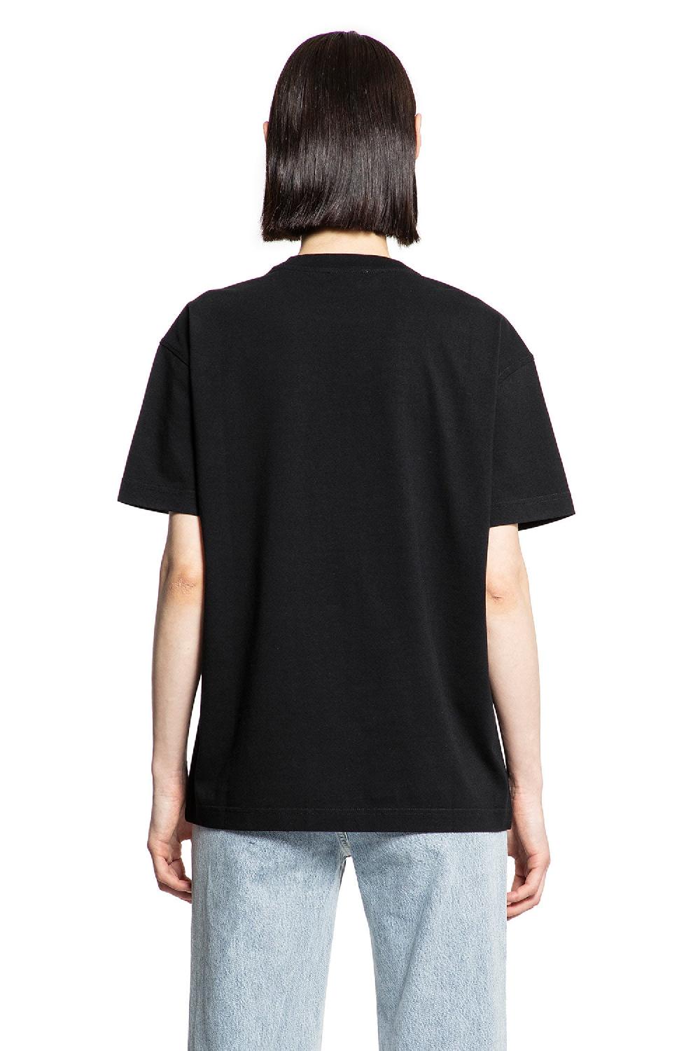 Antonioli OFF-WHITE WOMAN BLACK T-SHIRTS & TANK TOPS