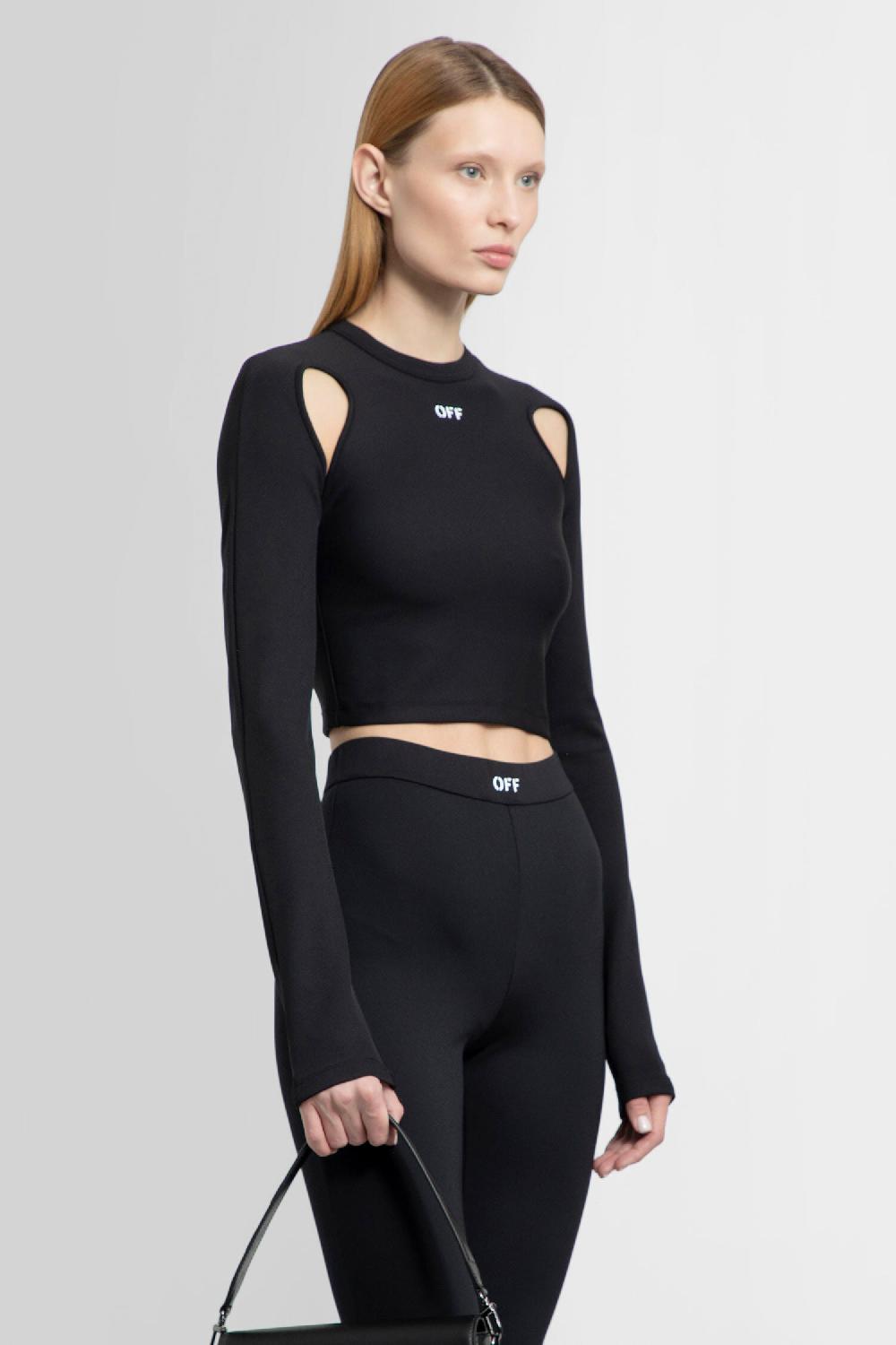 Antonioli OFF-WHITE WOMAN BLACK TOPS