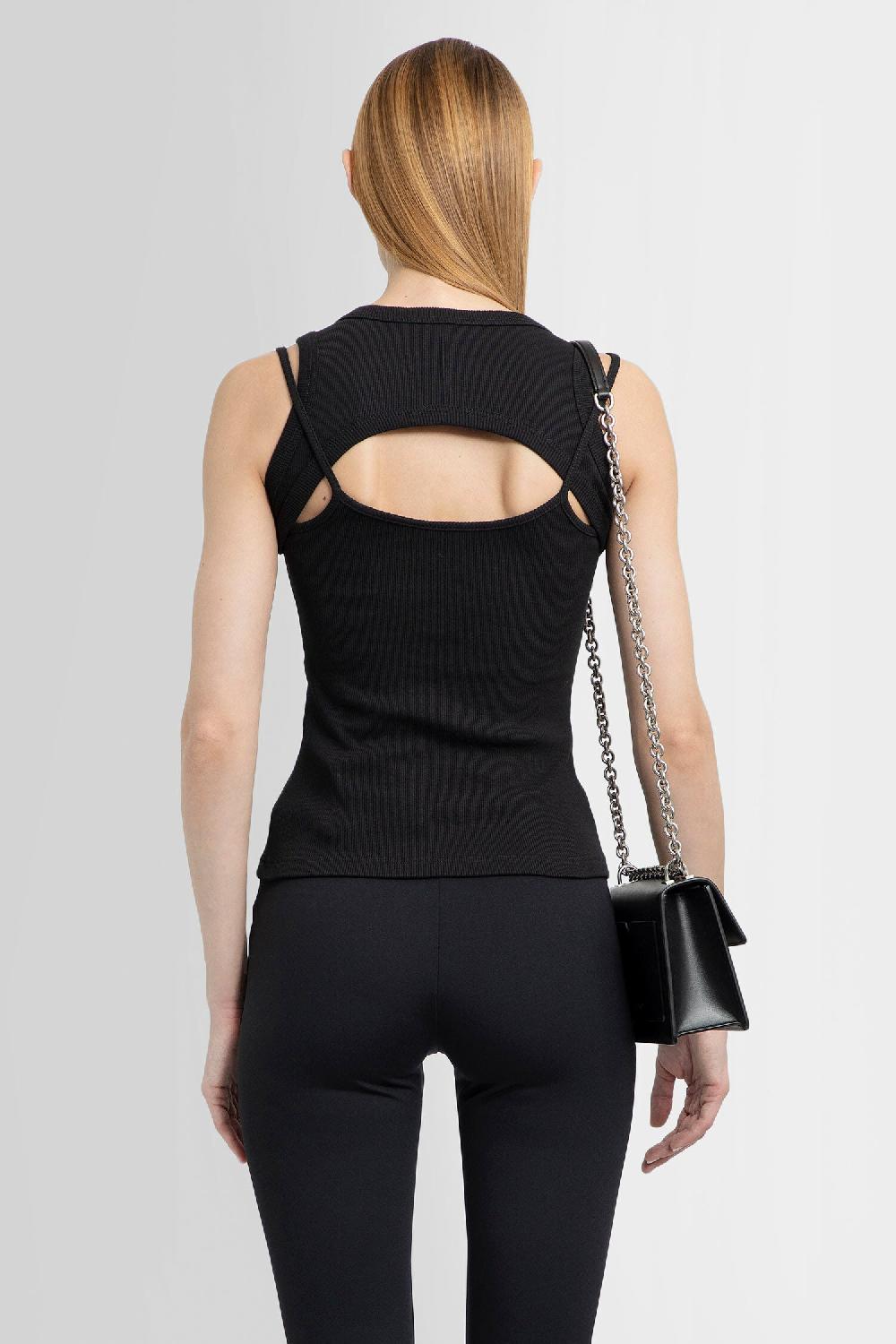 Antonioli OFF-WHITE WOMAN BLACK TOPS