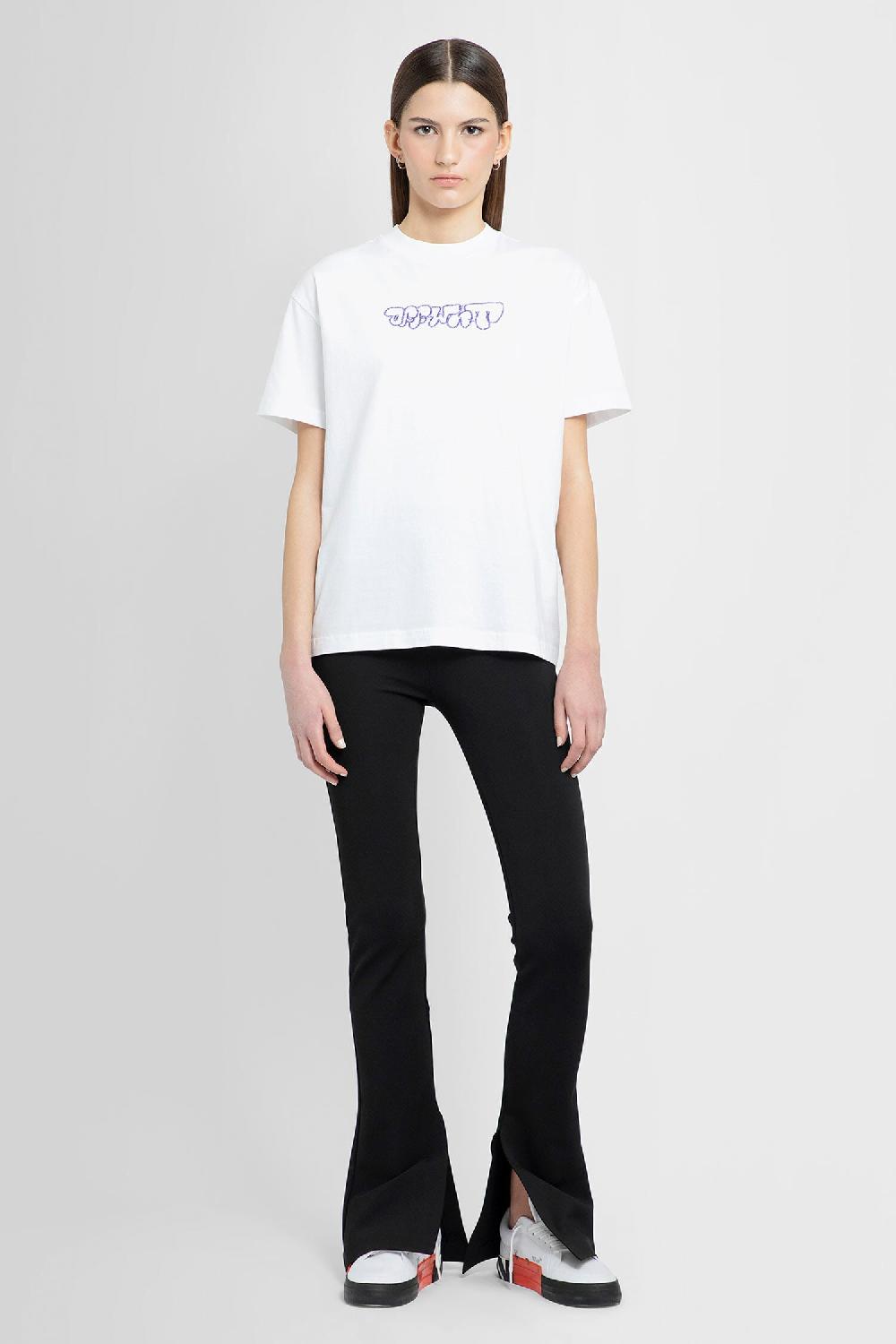 Antonioli OFF-WHITE WOMAN BLACK TROUSERS