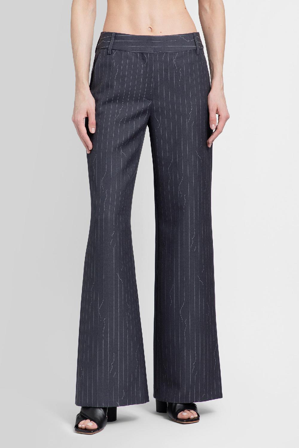 Antonioli OFF-WHITE WOMAN GREY TROUSERS