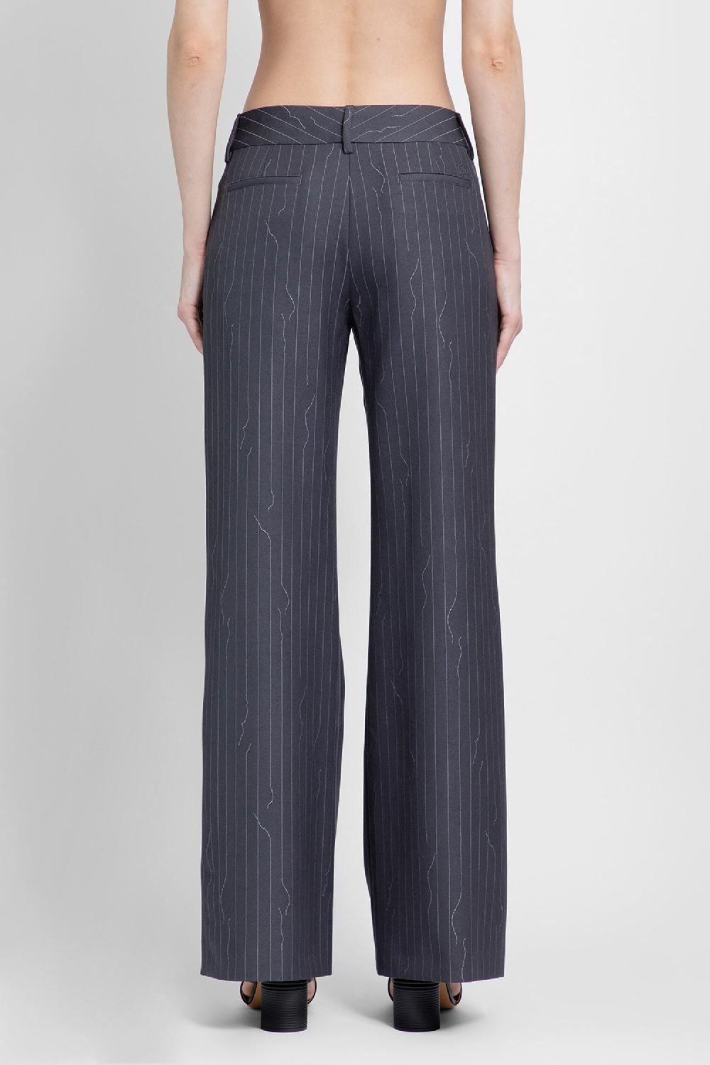 Antonioli OFF-WHITE WOMAN GREY TROUSERS