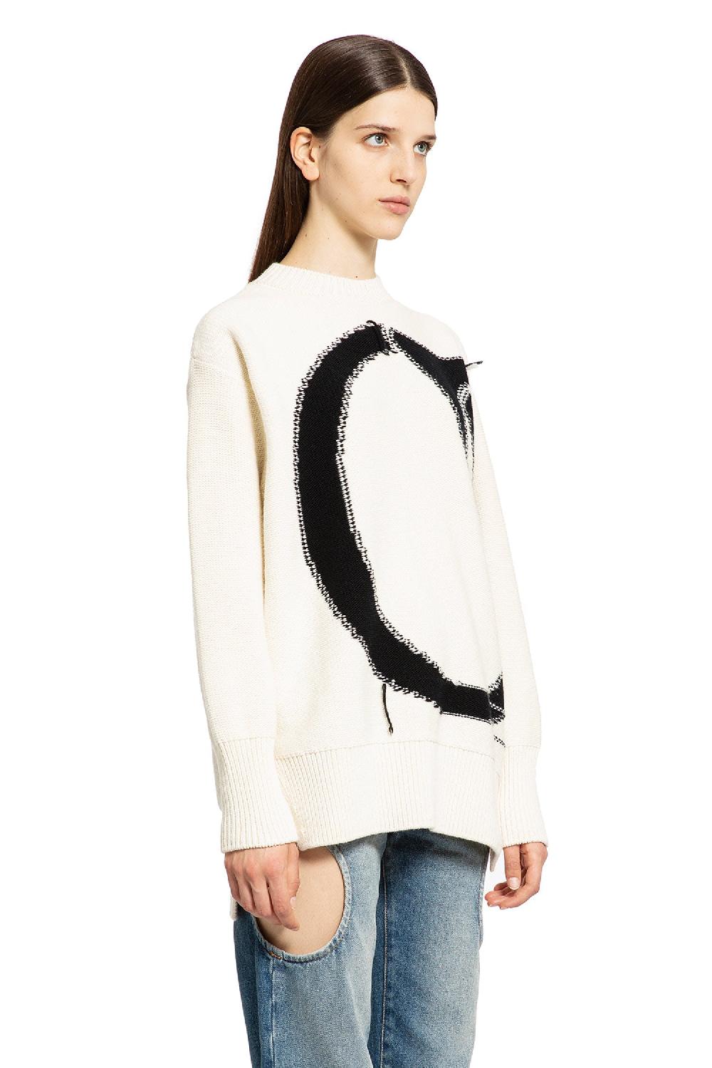 Antonioli OFF-WHITE WOMAN WHITE KNITWEAR
