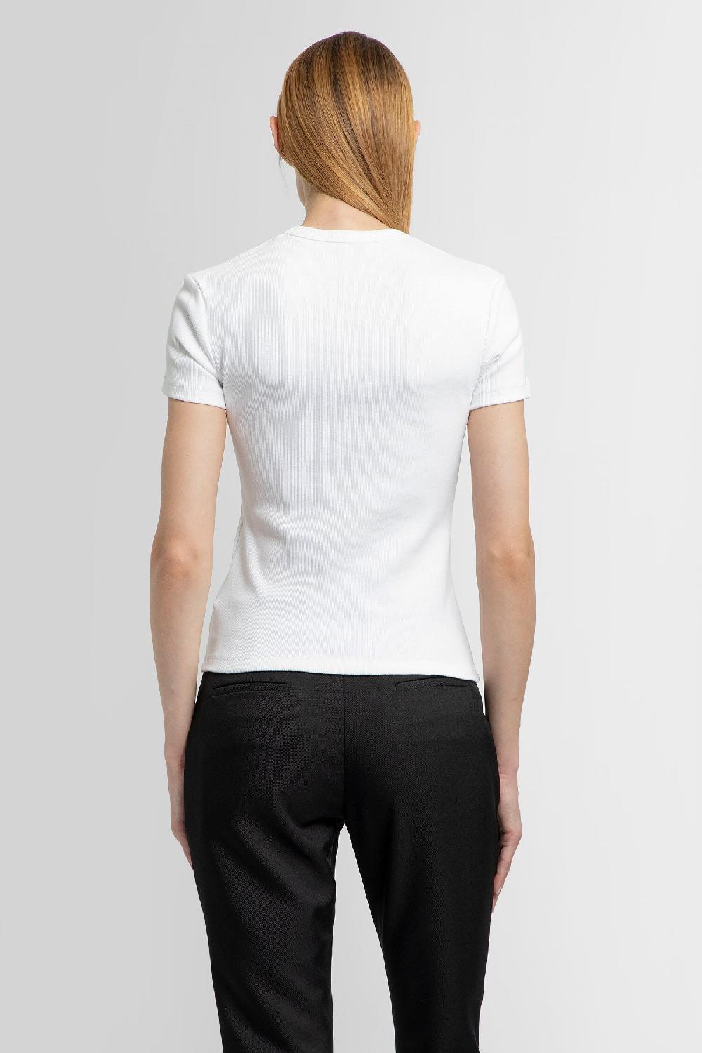 Antonioli OFF-WHITE WOMAN WHITE T-SHIRTS & TANK TOPS