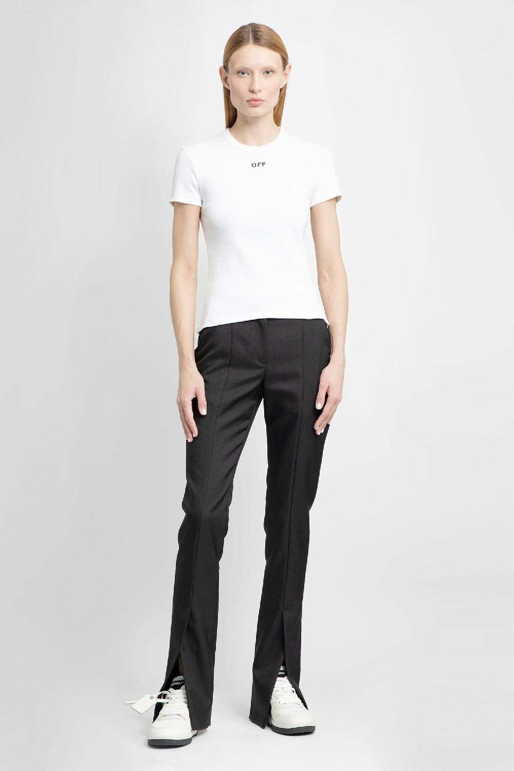 Antonioli OFF-WHITE WOMAN WHITE T-SHIRTS & TANK TOPS