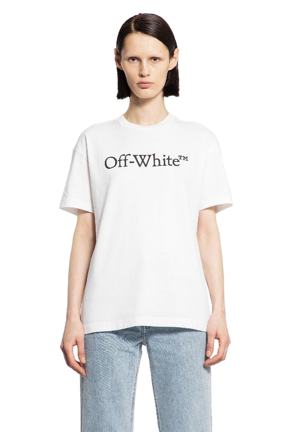 Antonioli OFF-WHITE WOMAN WHITE T-SHIRTS & TANK TOPS