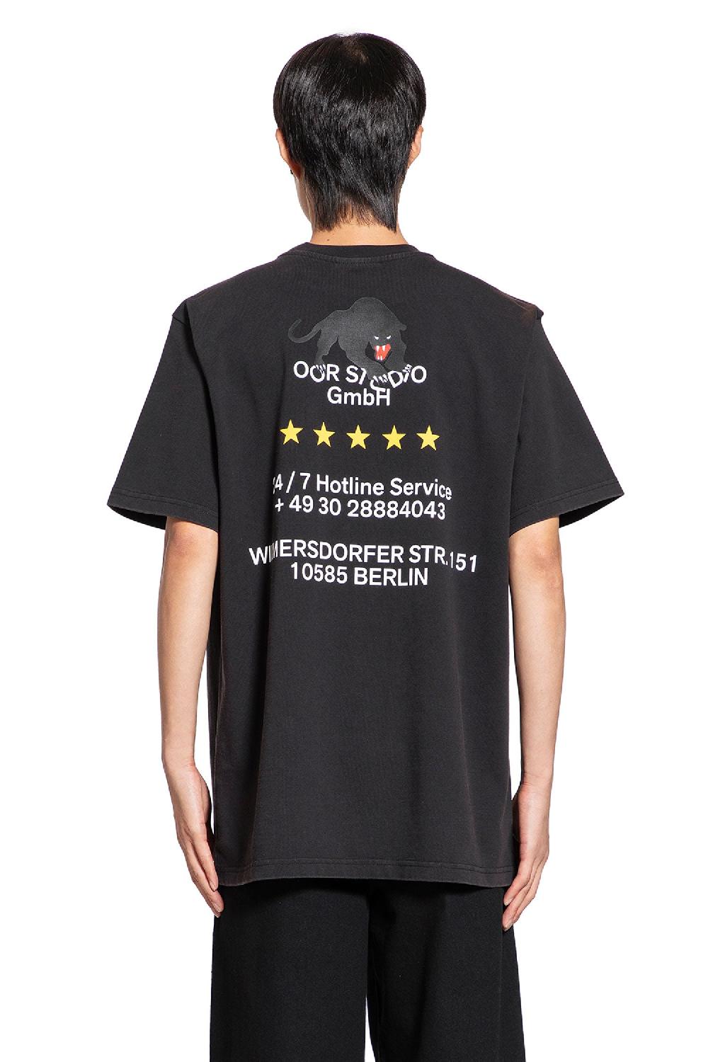 Antonioli OOR STUDIO MAN BLACK T-SHIRTS & TANK TOPS