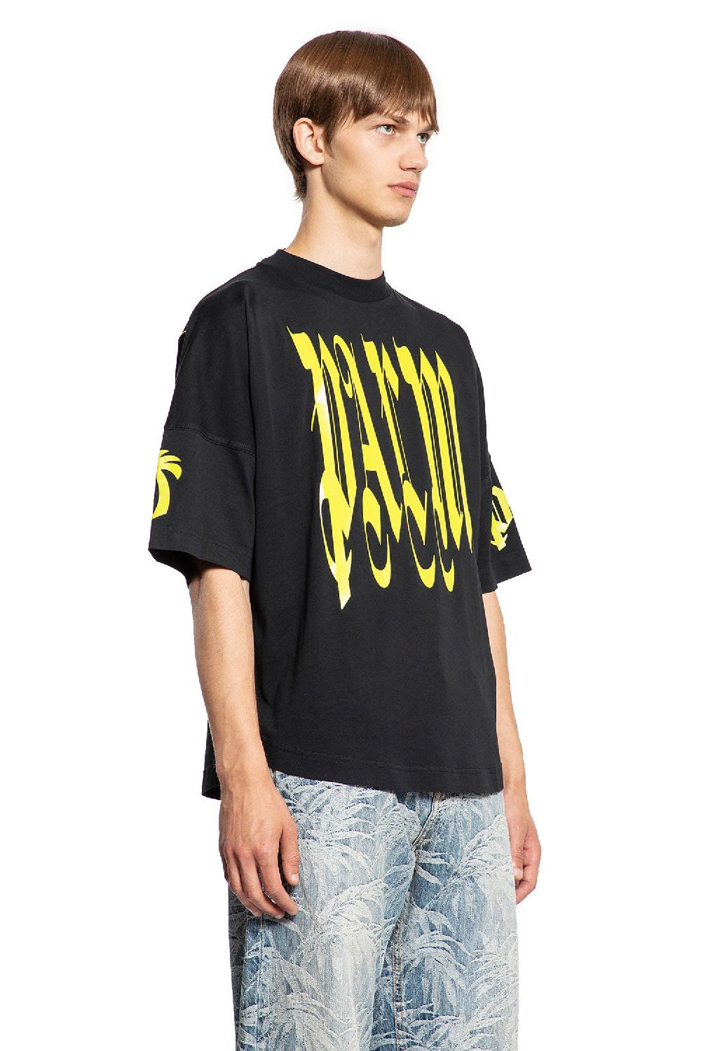 Antonioli PALM ANGELS MAN BLACK T-SHIRTS & TANK TOPS