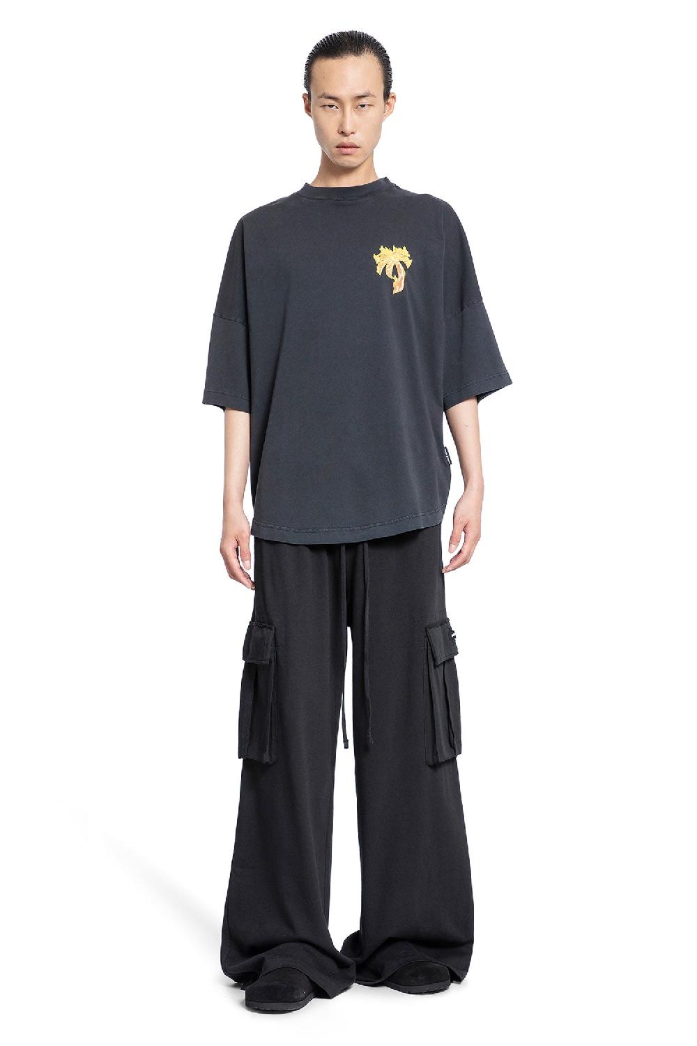Antonioli PALM ANGELS MAN BLACK T-SHIRTS & TANK TOPS