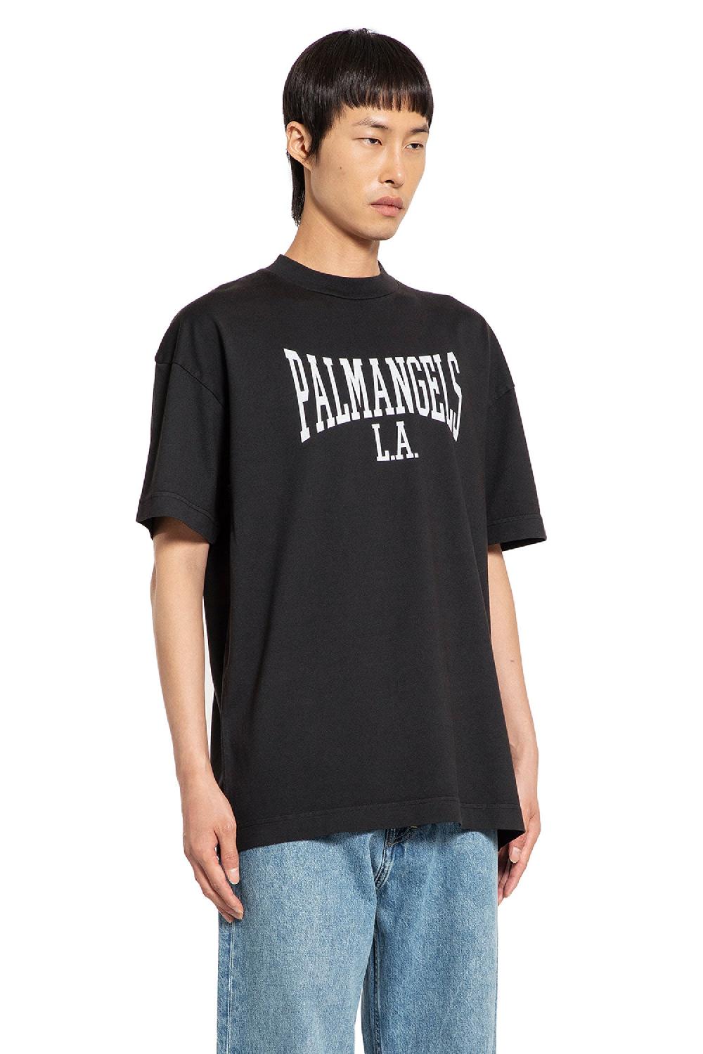 Antonioli PALM ANGELS MAN BLACK T-SHIRTS & TANK TOPS
