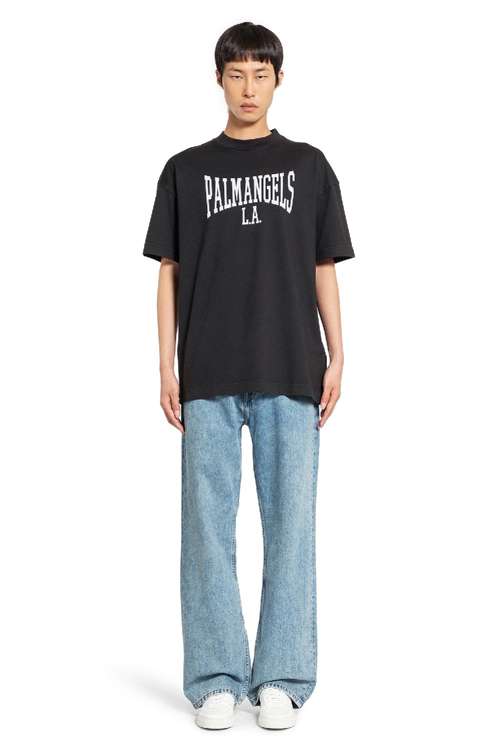 Antonioli PALM ANGELS MAN BLACK T-SHIRTS & TANK TOPS